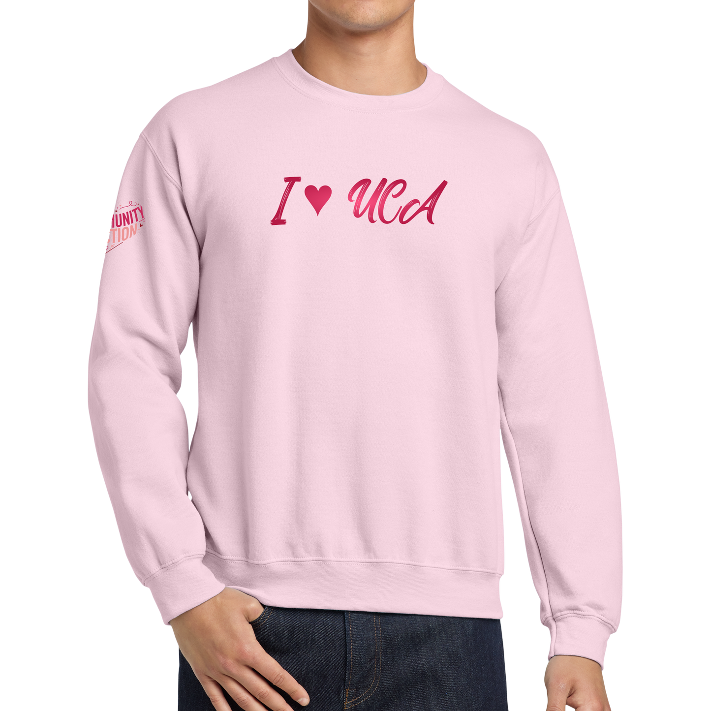 Gildan® - Heavy Blend™ Crewneck Sweatshirt - I Love UCA