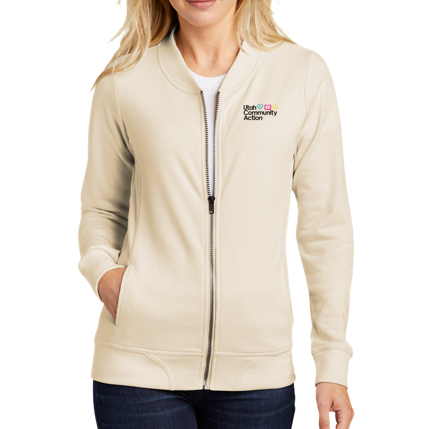 Sport-Tek® Ladies Lightweight French Terry Bomber