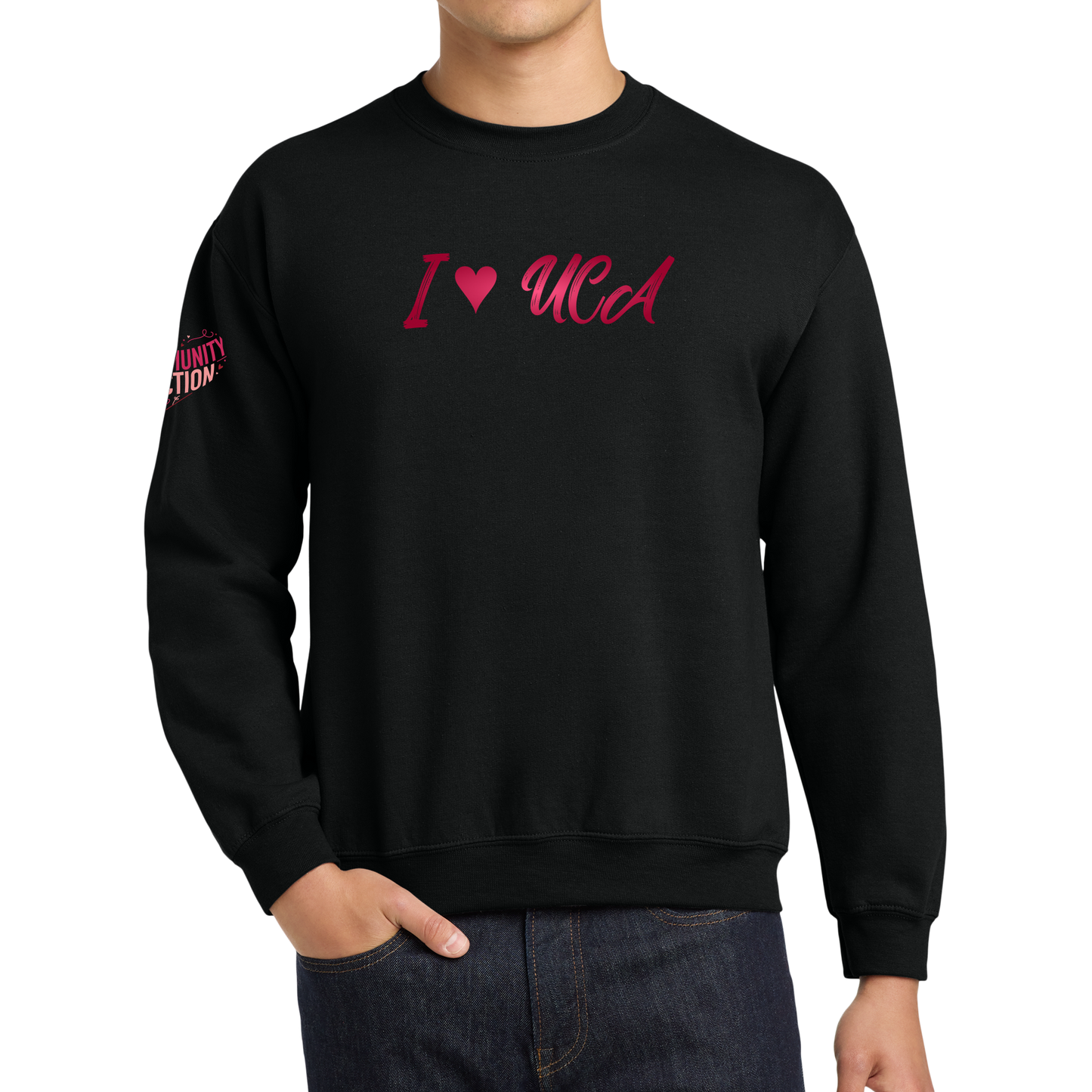 Gildan® - Heavy Blend™ Crewneck Sweatshirt - I Love UCA