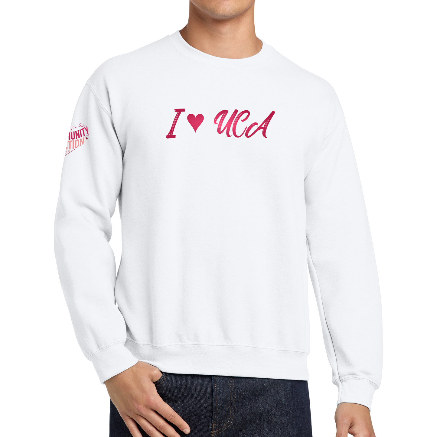 Gildan® - Heavy Blend™ Crewneck Sweatshirt - I Love UCA