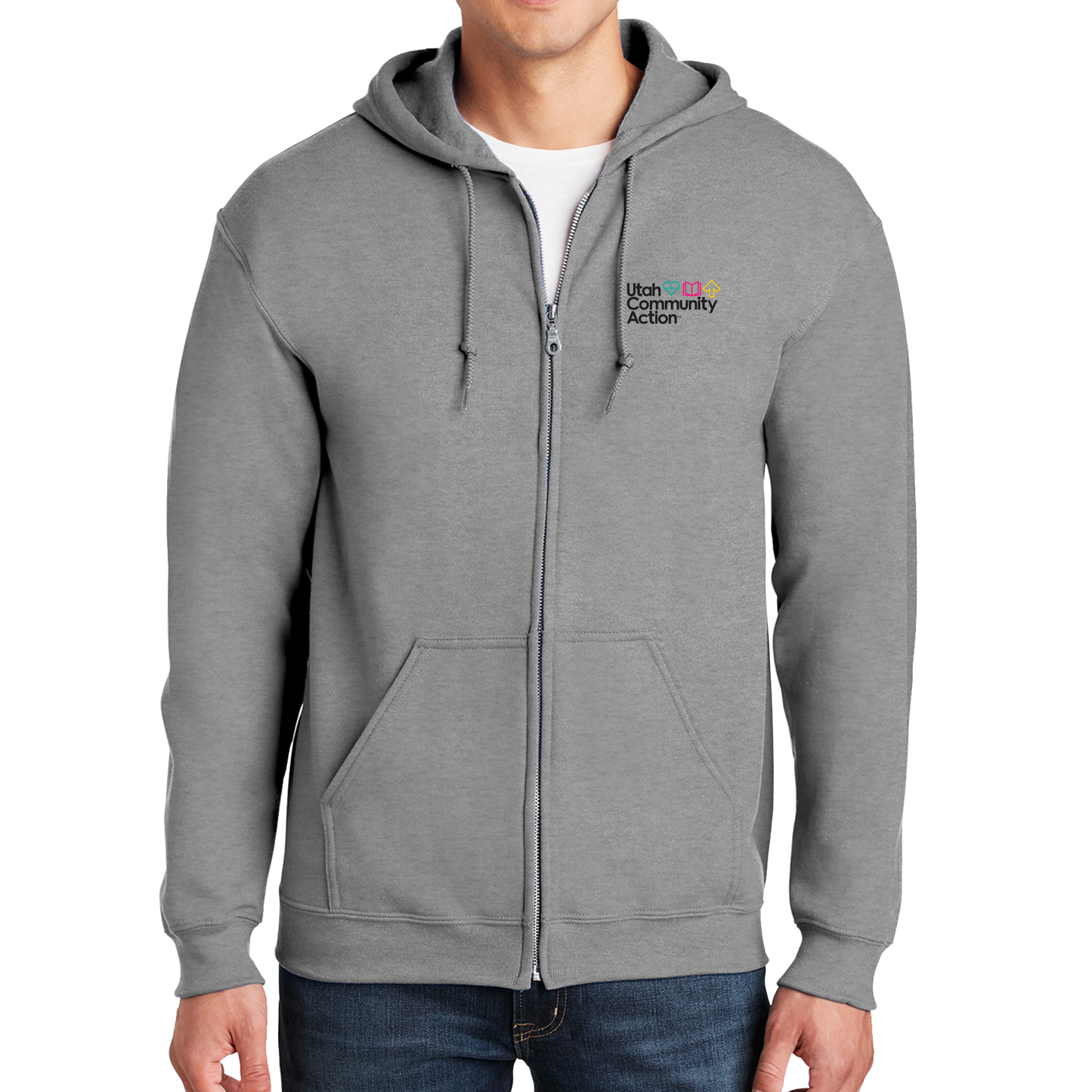 Gildan Unisex Heavy Blend Full-Zip Hooded Sweatshirt – Utah Community ...