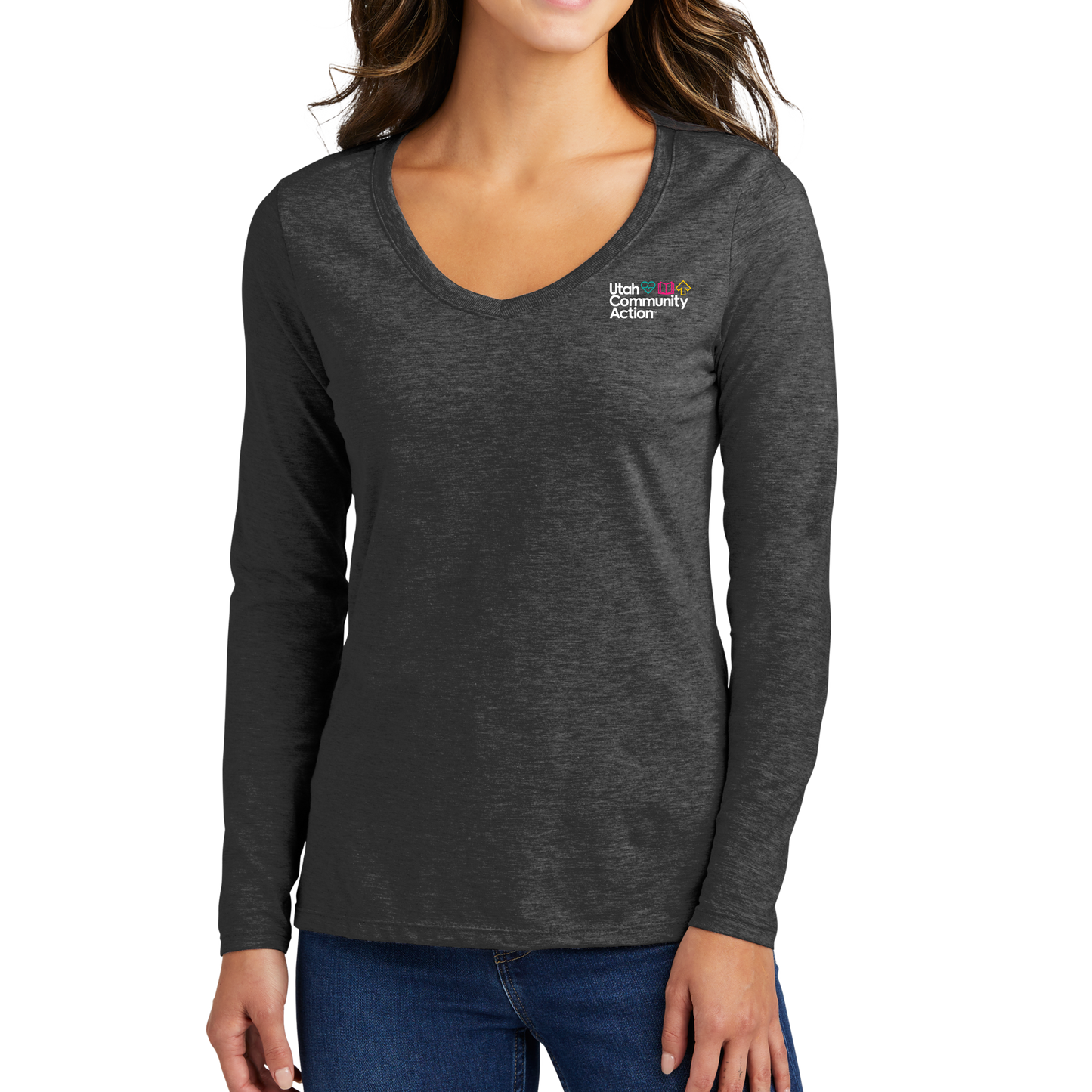 Port & Company® Ladies Long Sleeve Fan Favorite™ V-Neck Tee