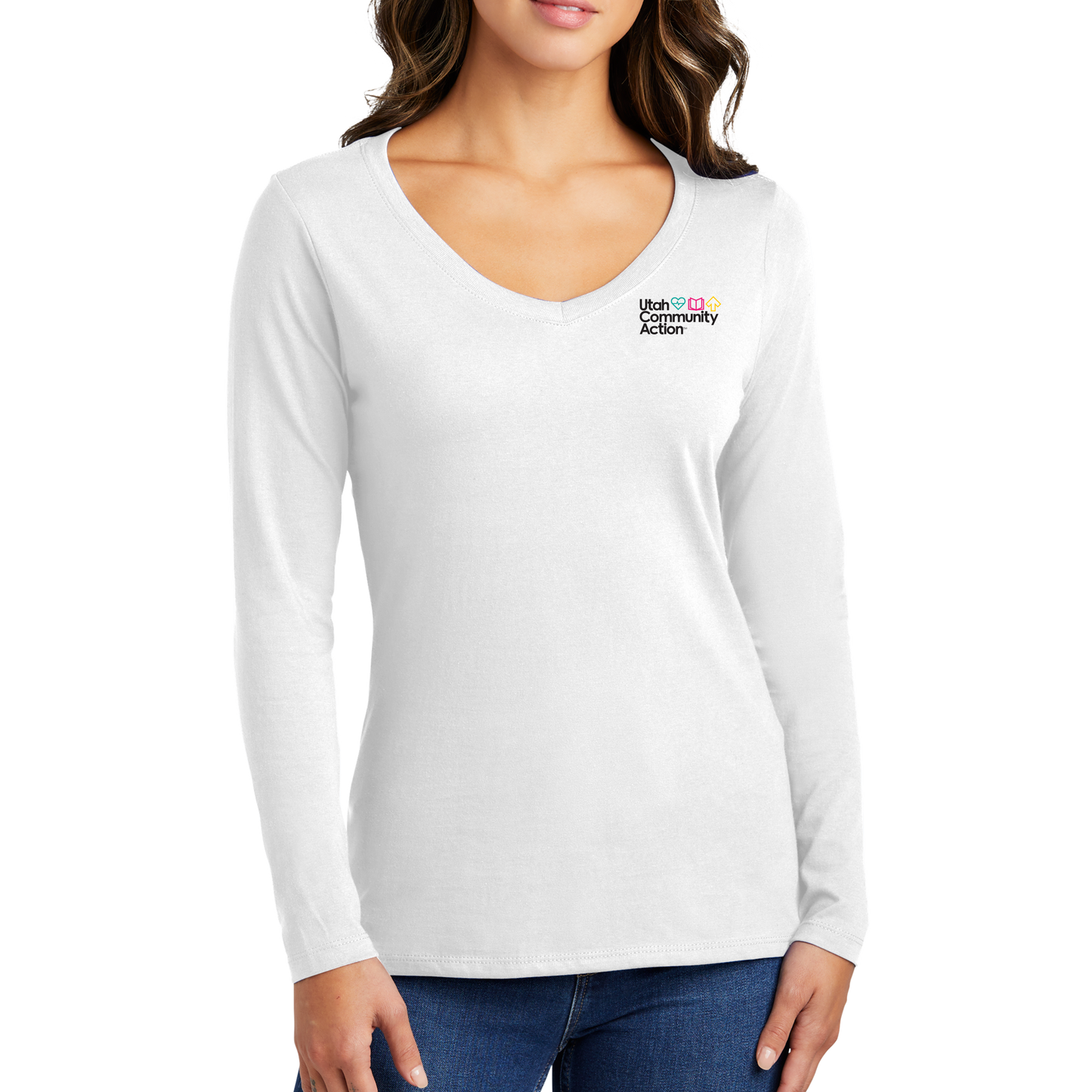 Port & Company® Ladies Long Sleeve Fan Favorite™ V-Neck Tee