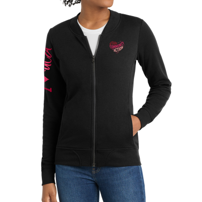Sport-Tek® Ladies Lightweight French Terry Bomber - I Love UCA