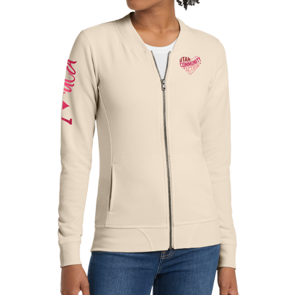 Sport-Tek® Ladies Lightweight French Terry Bomber - I Love UCA