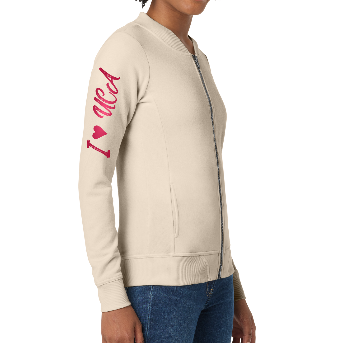 Sport-Tek® Ladies Lightweight French Terry Bomber - I Love UCA