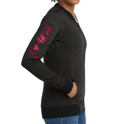 Sport-Tek® Ladies Lightweight French Terry Bomber - I Love UCA