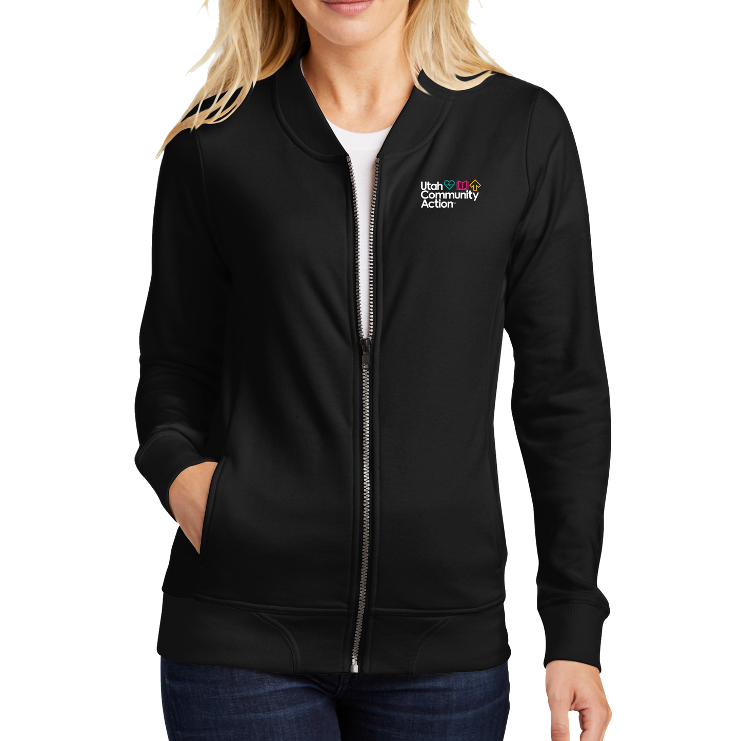 Sport-Tek® Ladies Lightweight French Terry Bomber