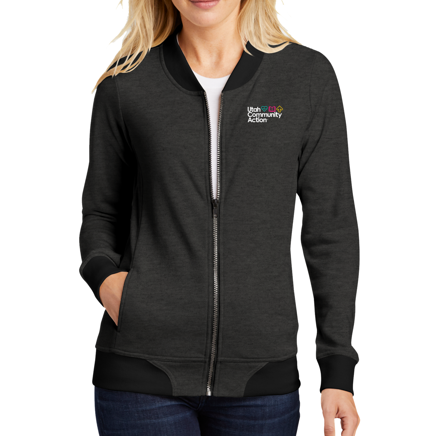 Sport-Tek® Ladies Lightweight French Terry Bomber